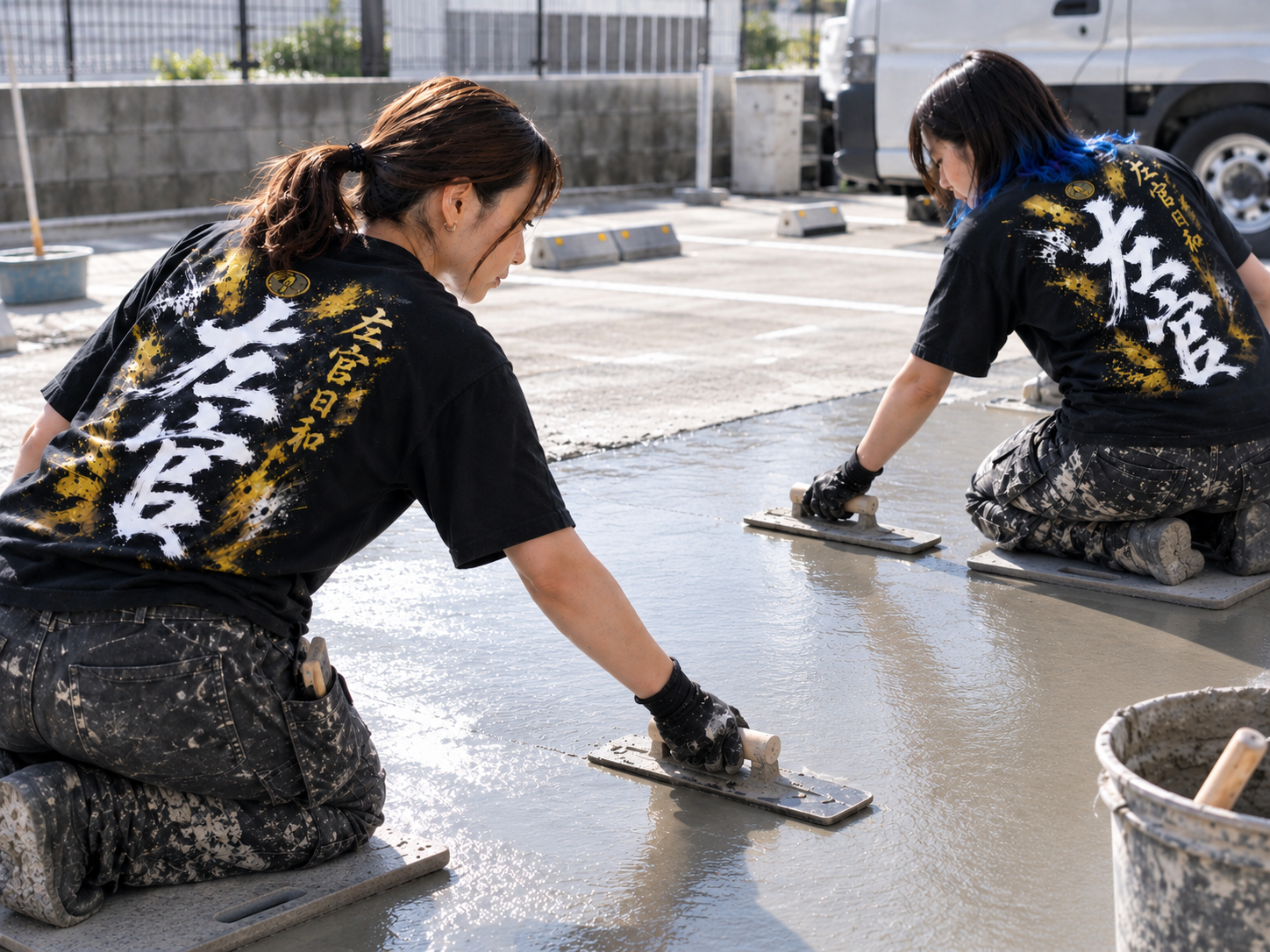 土間、駐車場等のコンクリート施工の画像